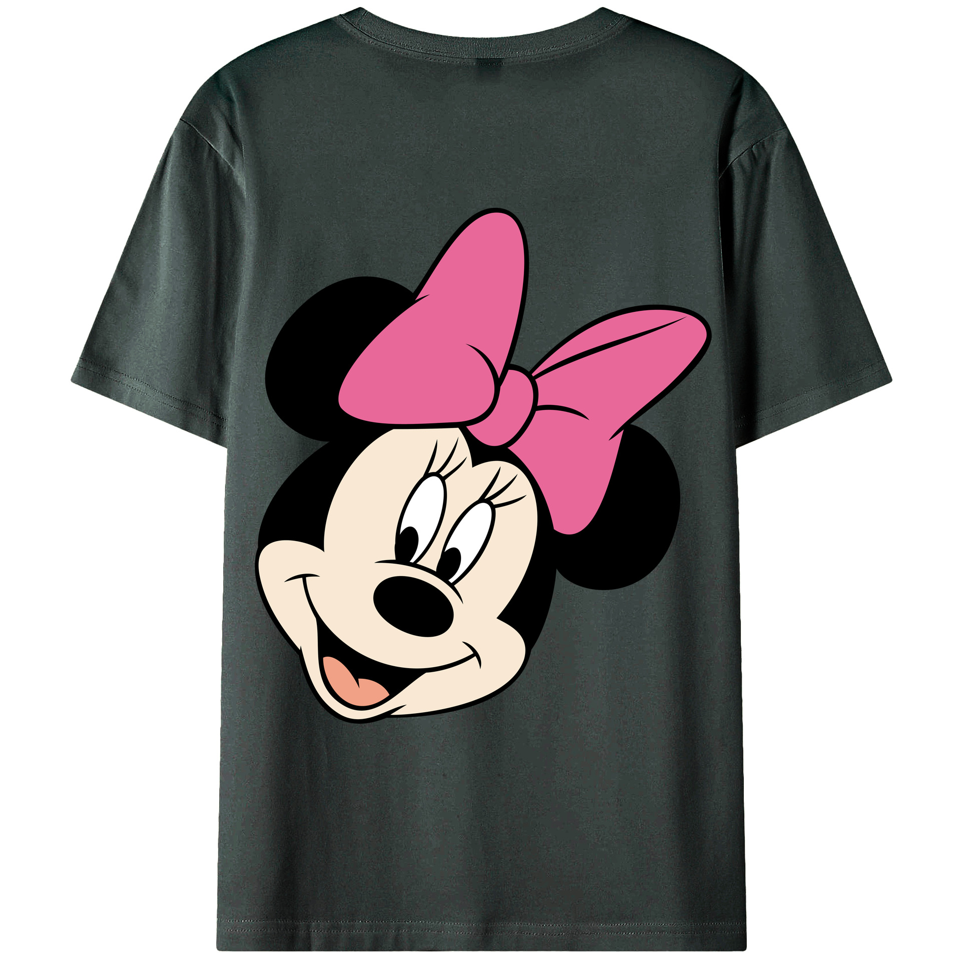 ミッキーマウス Mickey Mouse 綿100％ メンズ半袖Tシャツ（バックプリント） 通気性